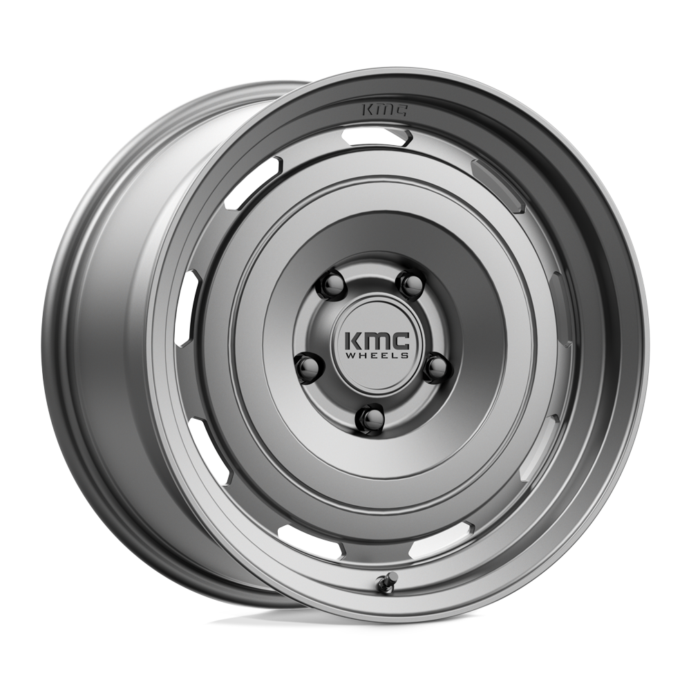 17x8.5 KMC Wheels KM720 ROSWELL 5x127 18 offset 71.5 hub GRAY - KM72078550418