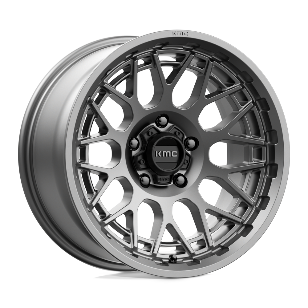 18x9 KMC Wheels KM722 TECHNIC 6x135 0 offset 87.1 hub GRAY - KM72289063400