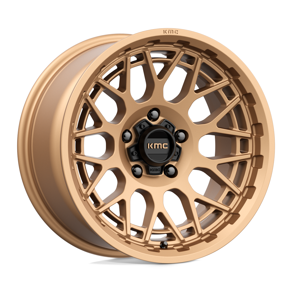 18x9 KMC Wheels KM722 TECHNIC 5x127 0 offset 71.5 hub BRONZE - KM72289050600