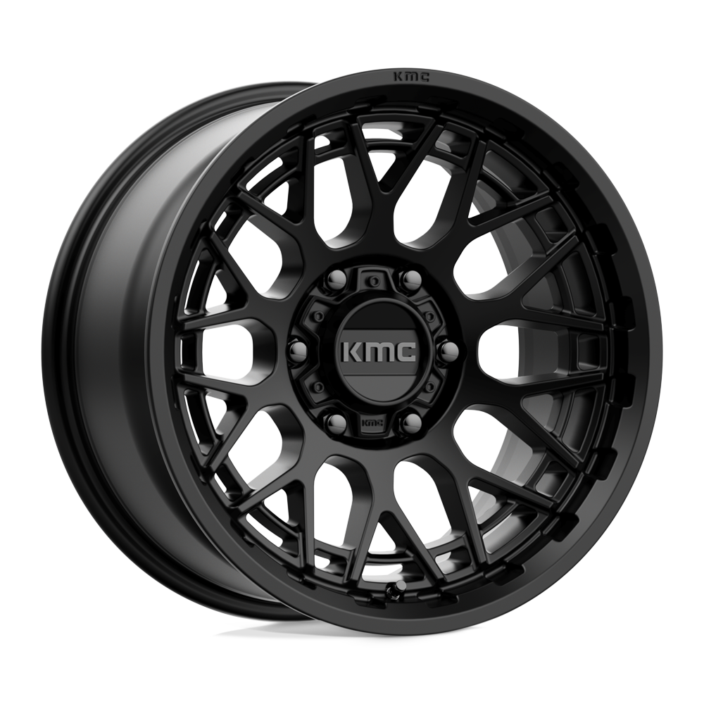 17x8.5 KMC Wheels KM722 TECHNIC 6x139.7 0 offset 106.1 hub BLACK - KM72278568700