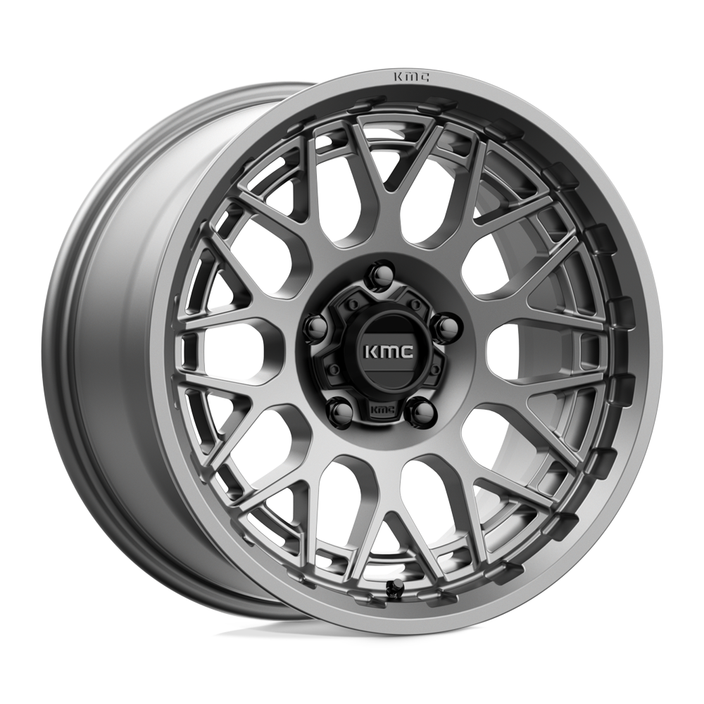 17x8.5 KMC Wheels KM722 TECHNIC 5x127 18 offset 71.5 hub GRAY - KM72278550418