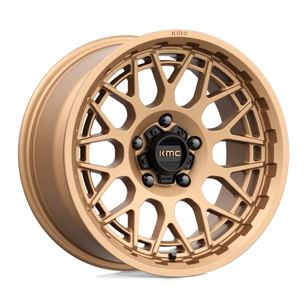 17x8.5 KMC Wheels KM722 TECHNIC 5x127 18 offset 71.5 hub BRONZE - KM72278550618