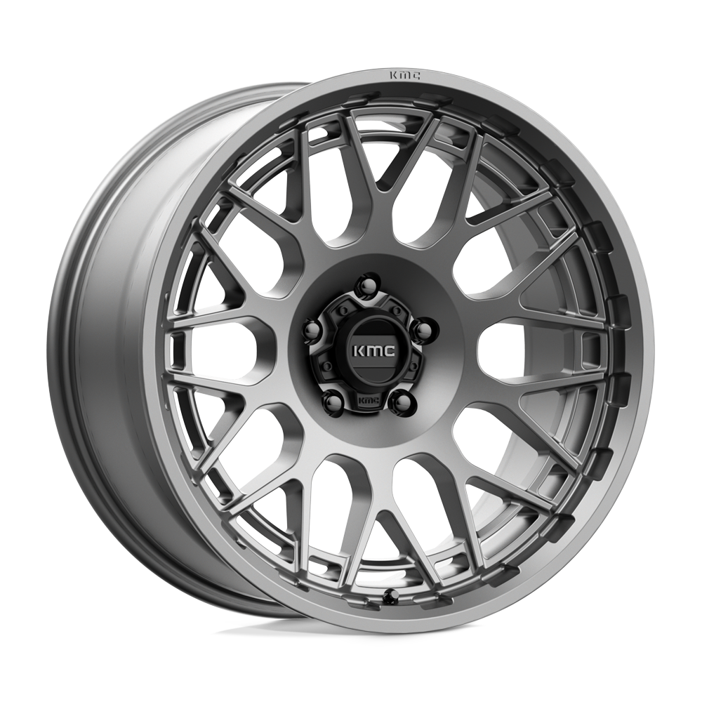 20x9 KMC Wheels KM722 TECHNIC 5x127 0 offset 71.5 hub GRAY - KM72229050400
