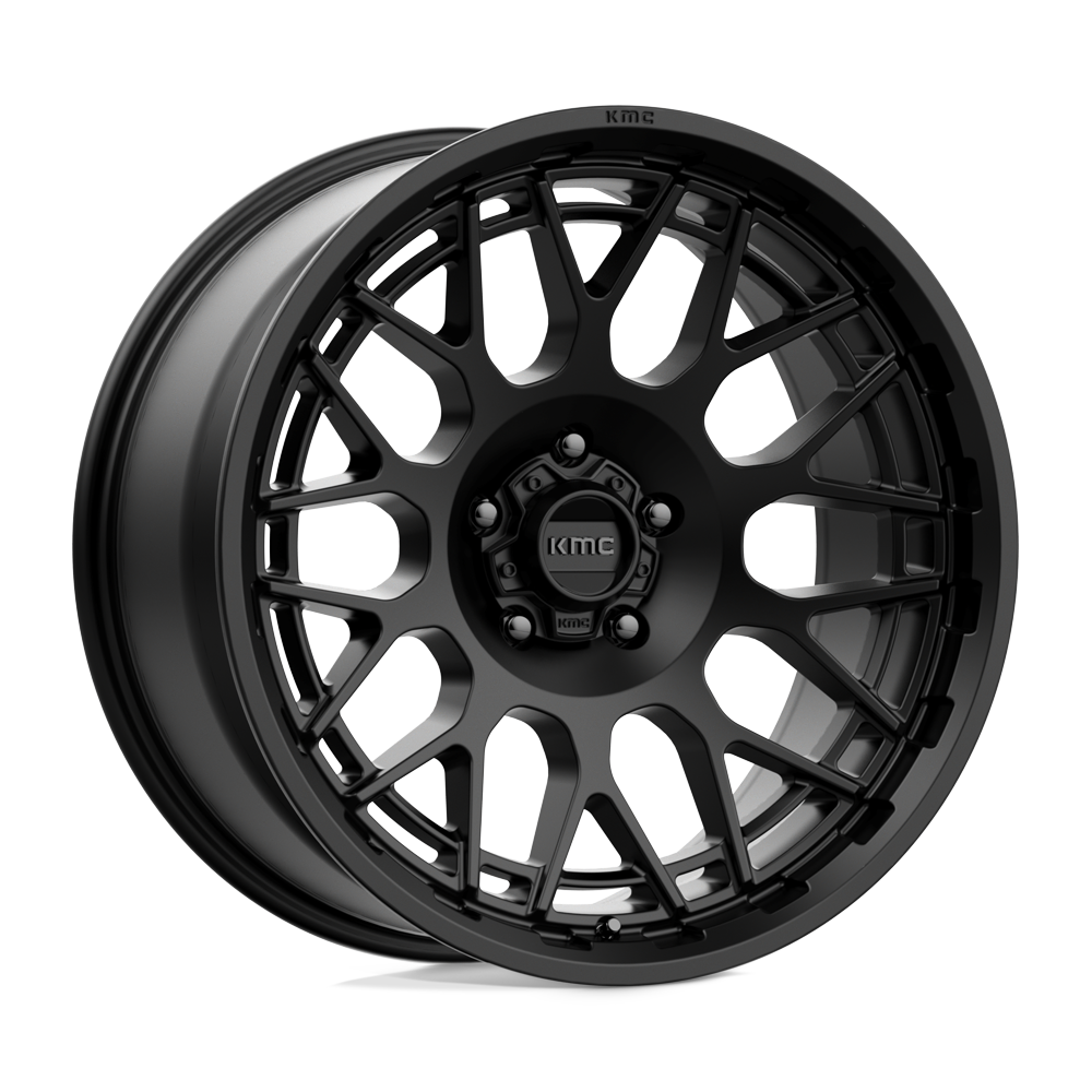 20x9 KMC Wheels KM722 TECHNIC 5x127 0 offset 71.5 hub BLACK - KM72229050700