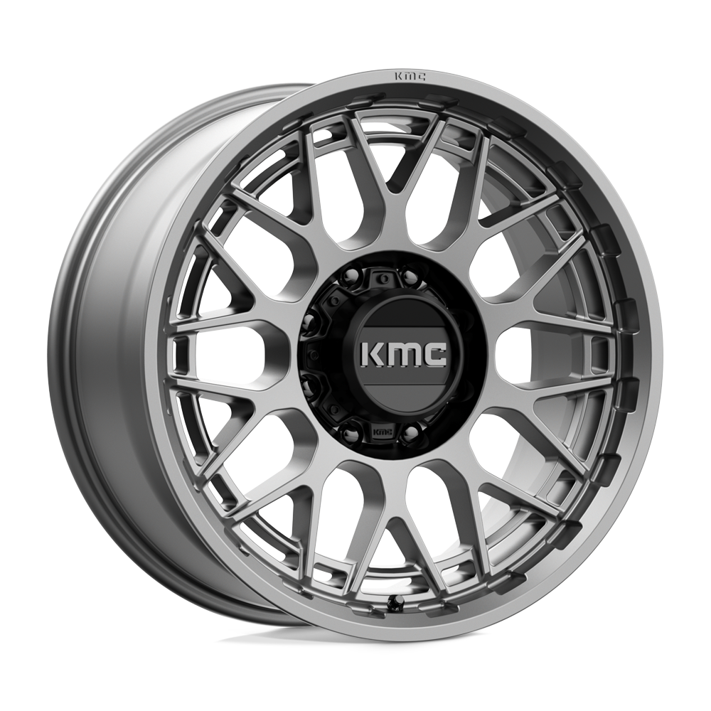 20x9 KMC Wheels KM722 TECHNIC 8x165.1 18 offset 125.1 hub GRAY - KM72229080418