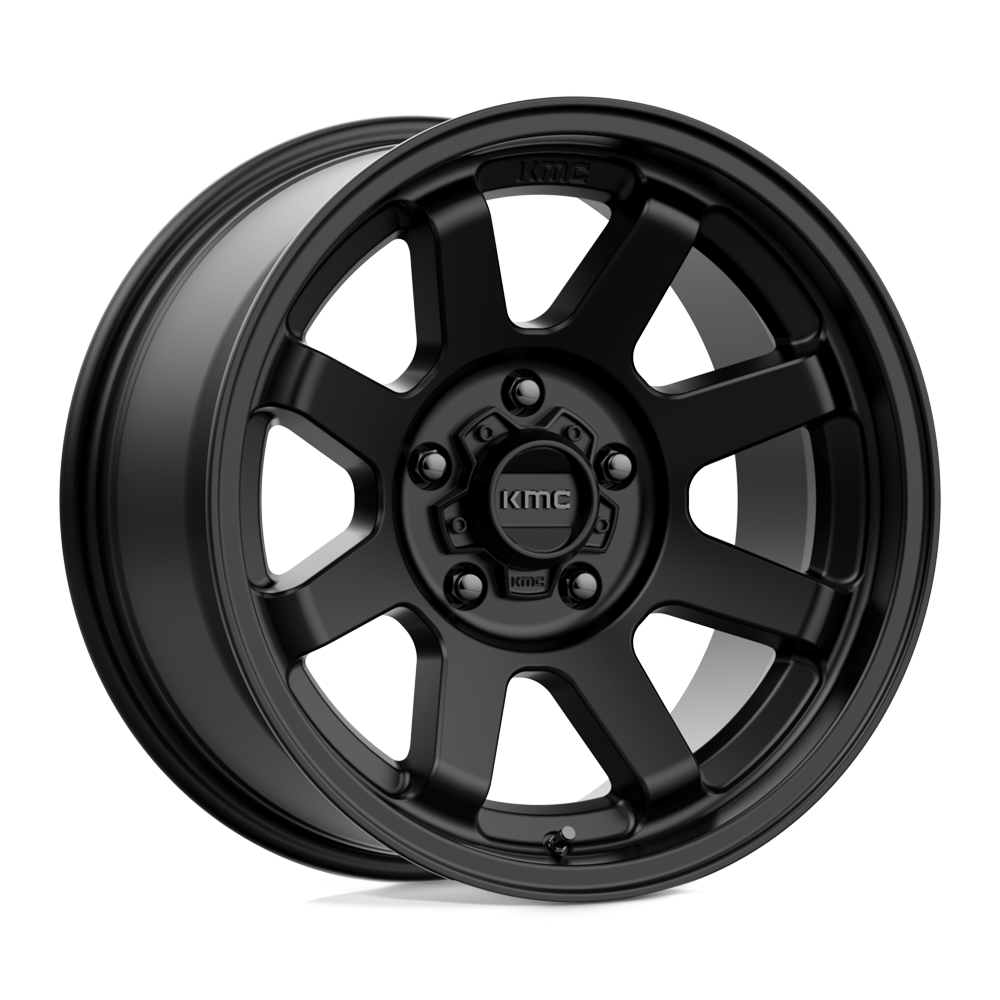 17x8.5 KMC Wheels KM723 TRAIL 5x127 0 offset 71.5 hub BLACK - KM72378550700US