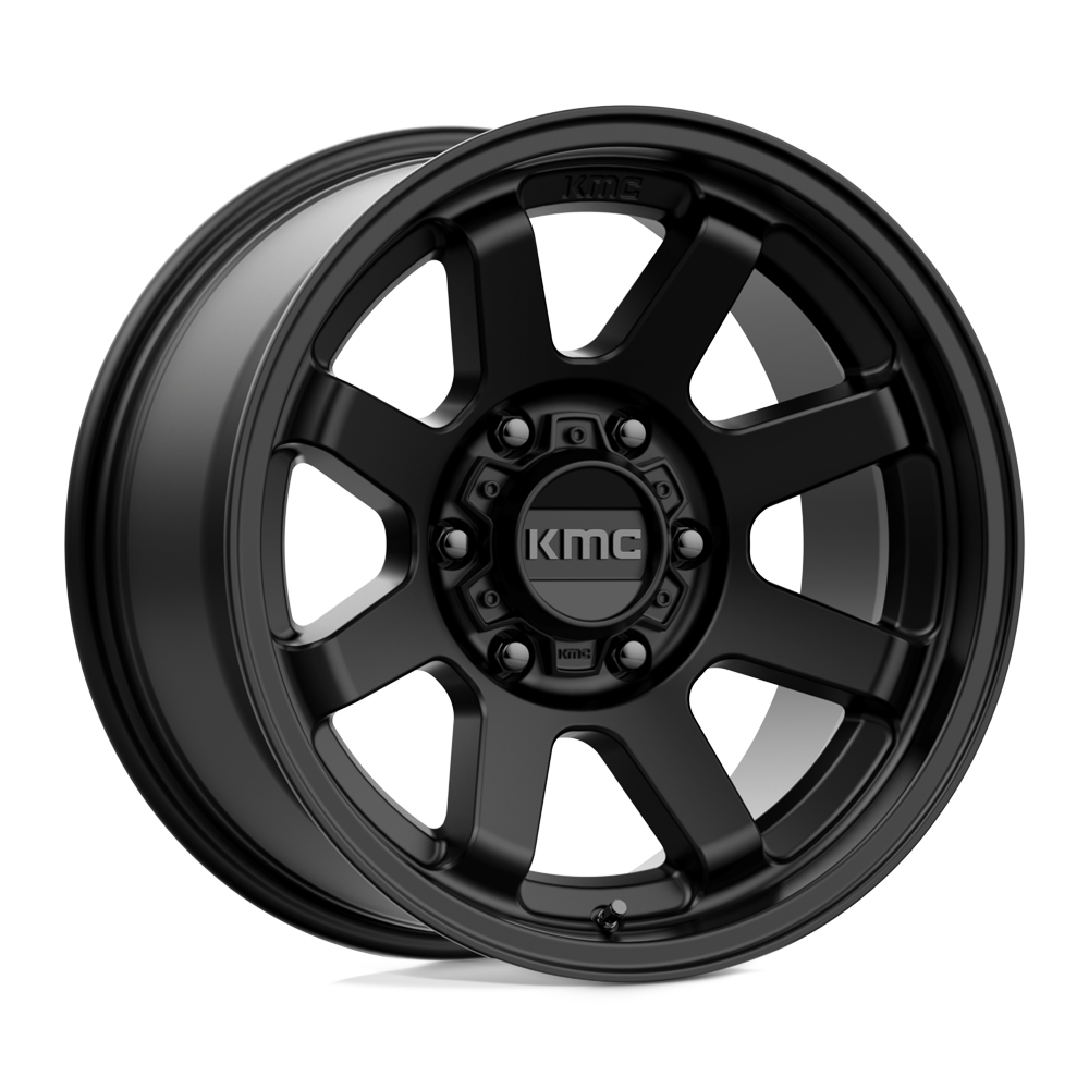 17x8.5 KMC Wheels KM723 TRAIL 6x120 0 offset 66.9 hub BLACK - KM72378577700US