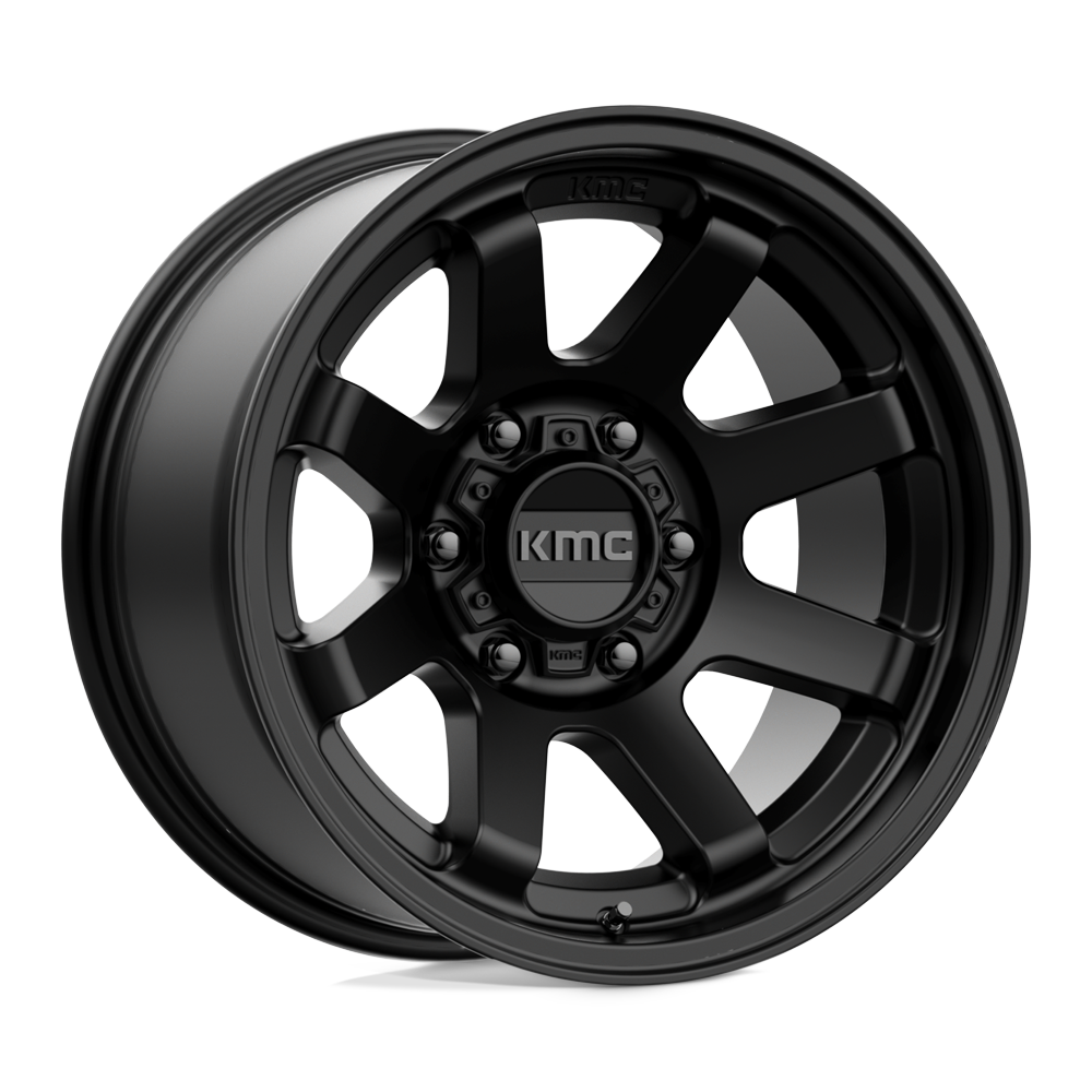 17x9 KMC Wheels KM723 TRAIL 6x139.7 -12 offset 106.1 hub BLACK - KM72379068712NUS
