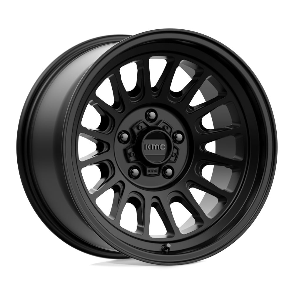 17x8.5 KMC Wheels KM724 IMPACT OL 5x127 0 offset 71.5 hub BLACK - KM72478550700US