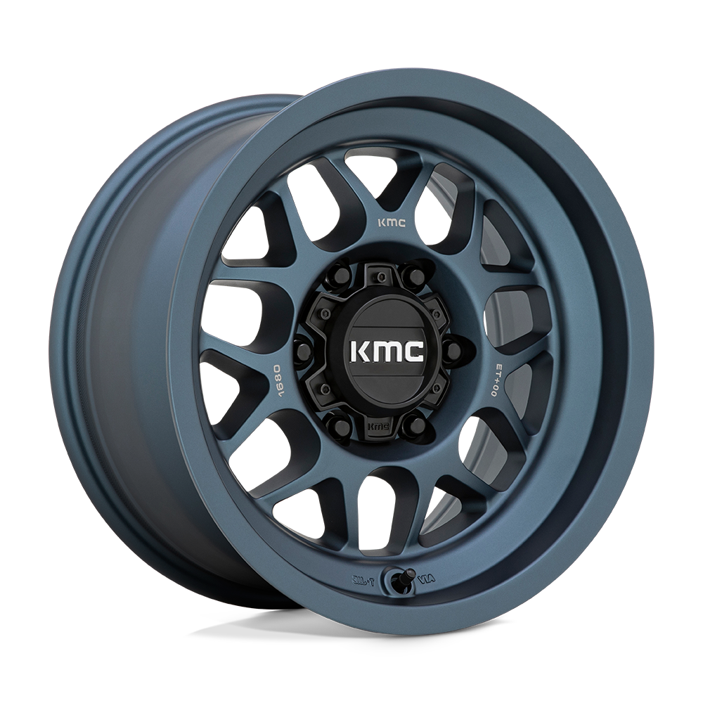 16x8 KMC Wheels KM725 TERRA 6x139.7 0 offset 106.1 hub BLUE - KM725LX16806800