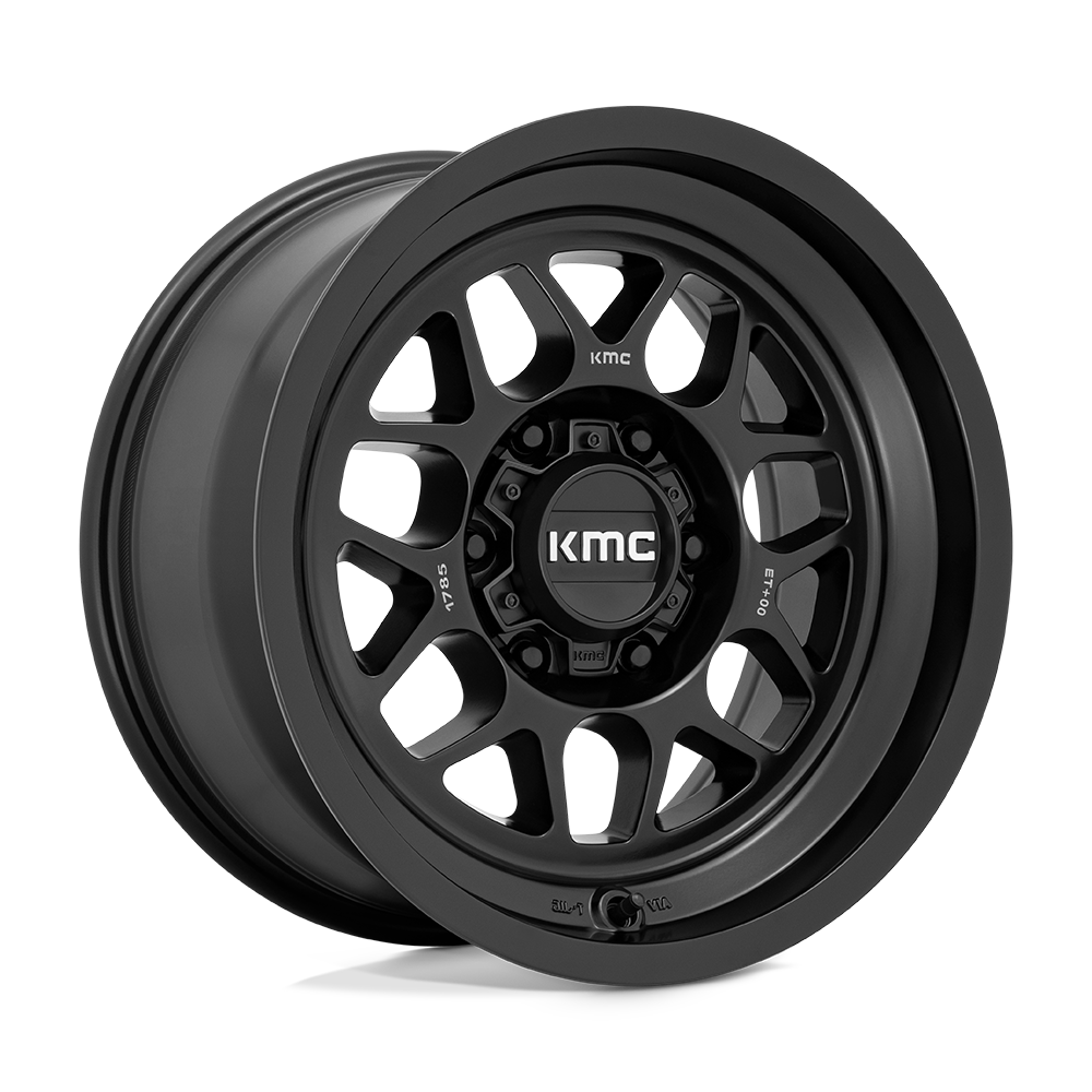 17x8.5 KMC Wheels KM725 TERRA 6x139.7 -10 offset 106.1 hub BLACK - KM725MX17856810N
