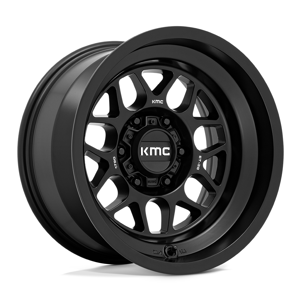 17x9 KMC Wheels KM725 TERRA 6x139.7 -38 offset 106.1 hub BLACK - KM725MX17906838N