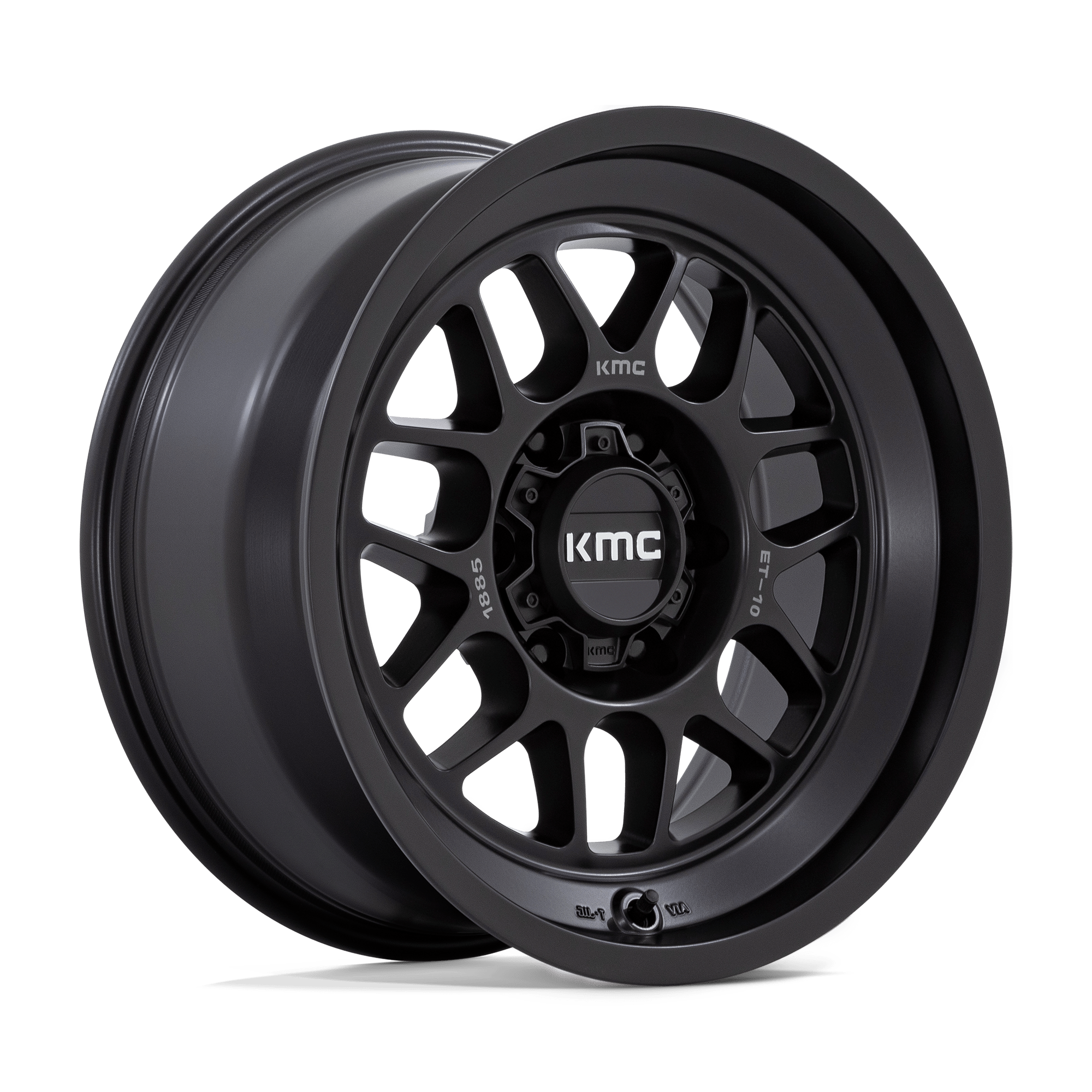 18x8.5 KMC Wheels KM725 TERRA 6x139.7 -10 offset 106.1 hub BLACK - KM725MX18856810N