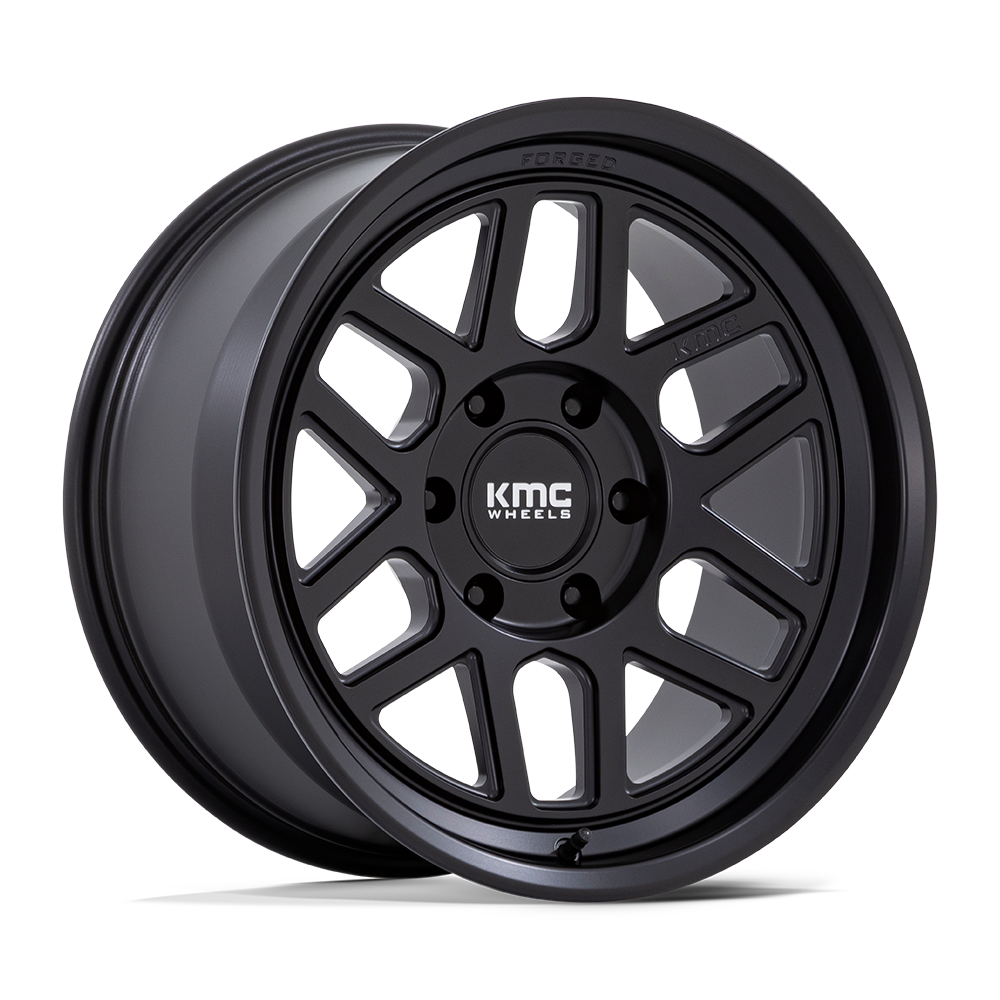 18x9 KMC Wheels KM446 MESA FORGED MONOBLOCK 6x139.7 -12 offset 106.1 hub BLACK - KM446MX18906812N