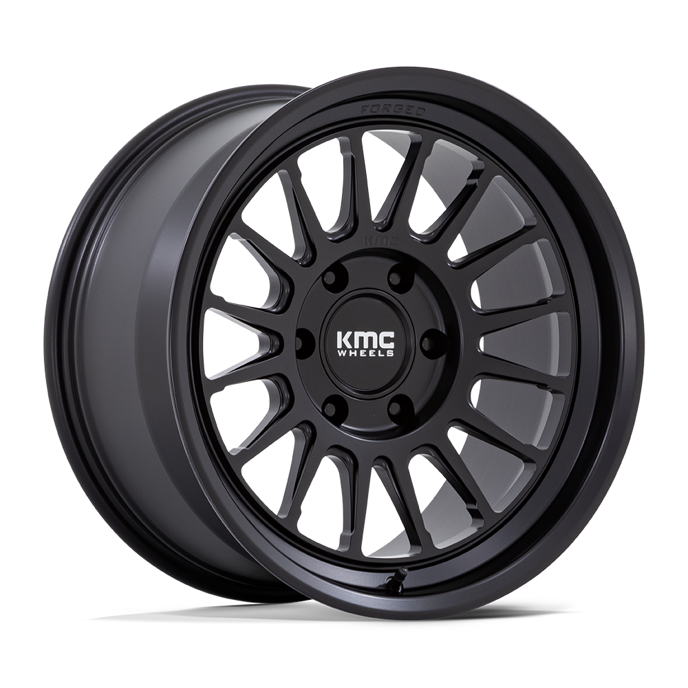 18x9 KMC Wheels KM447 IMPACT FORGED MONOBLOCK 6x139.7 18 offset 106.1 hub BLACK - KM447MX18906818