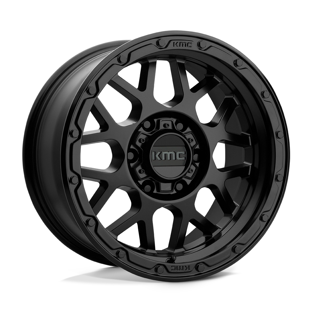 17x8.5 KMC Wheels KM535 GRENADE OFF-ROAD 5x127 0 offset 78.1 hub BLACK - KM53578550700