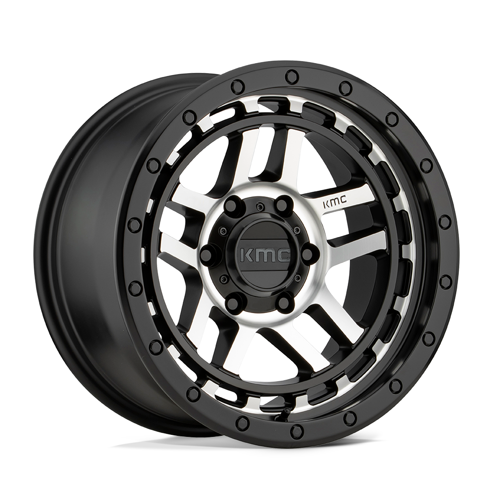 17x8.5 KMC Wheels KM540 RECON 6x139.7 18 offset 106.1 hub BLACK - KM54078568518