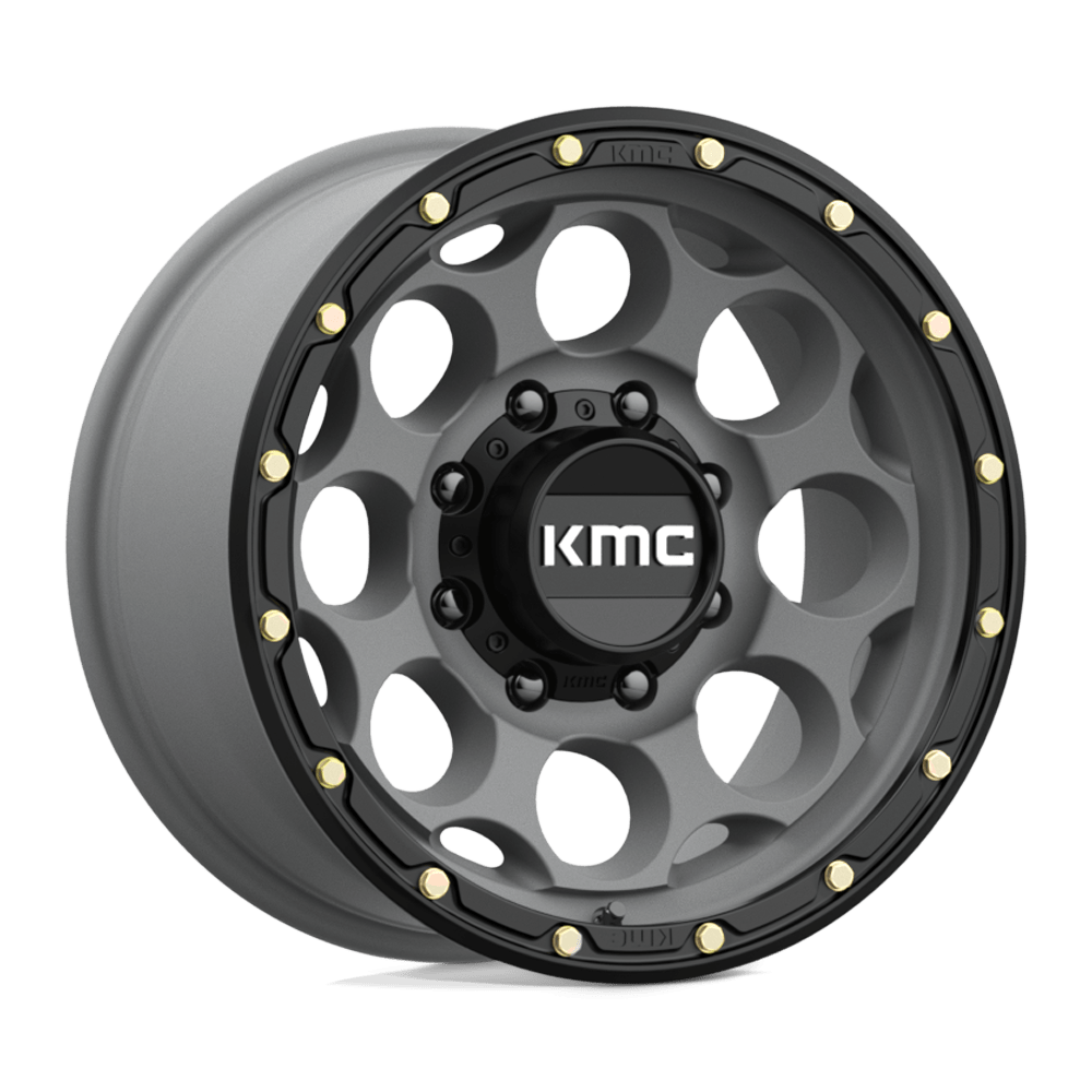 17x8.5 KMC Wheels KM541 DIRTY HARRY 8x165.1 0 offset 125.1 hub GRAY - KM54178580900