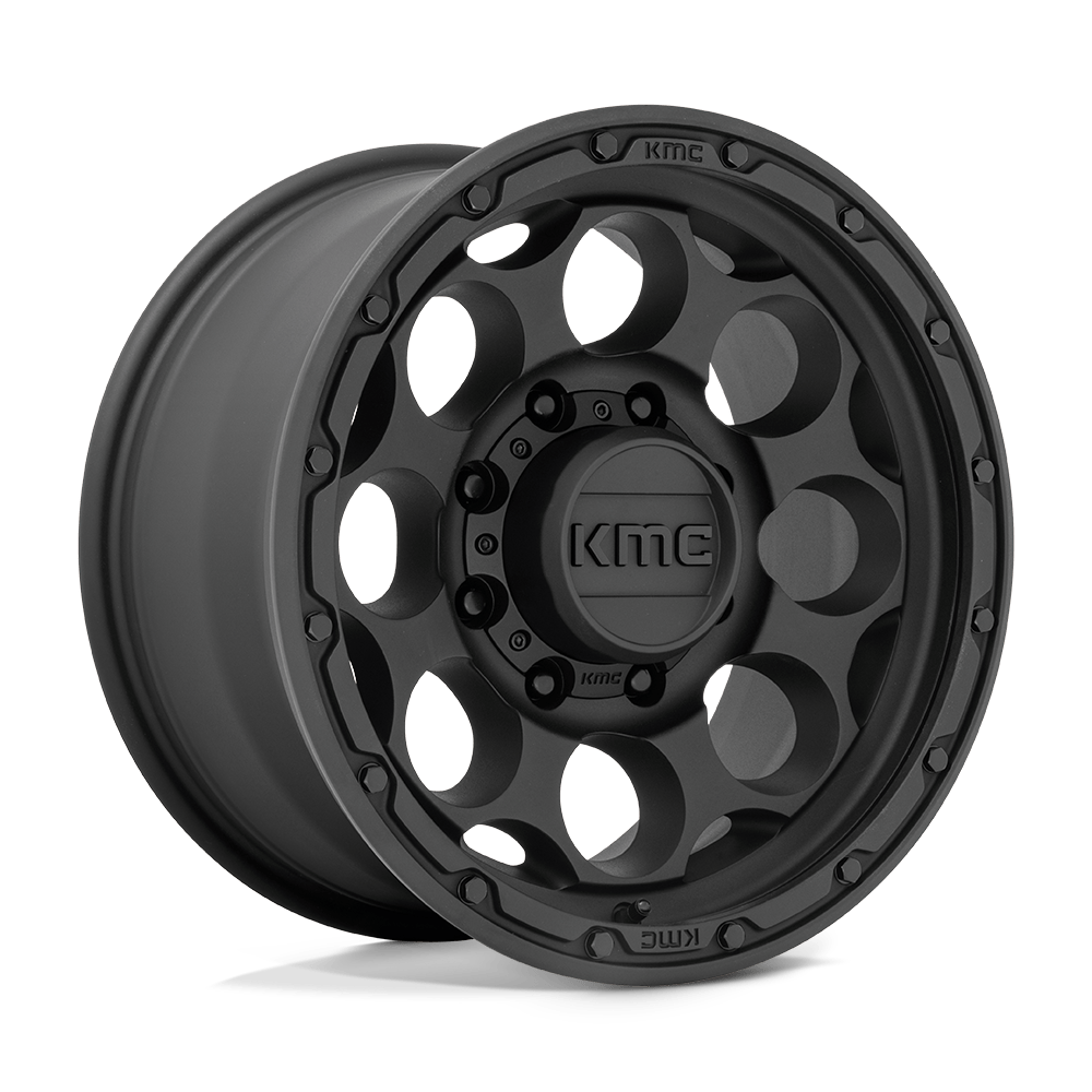 17x8.5 KMC Wheels KM541 DIRTY HARRY 8x170 0 offset 125.1 hub BLACK - KM54178587700
