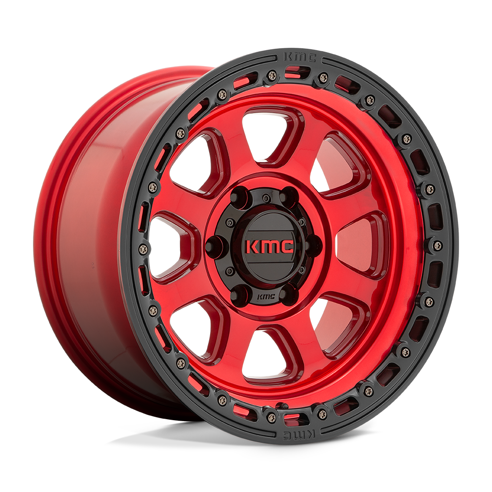 18x9 KMC Wheels KM548 CHASE 8x170 18 offset 125.1 hub RED - KM54889087918