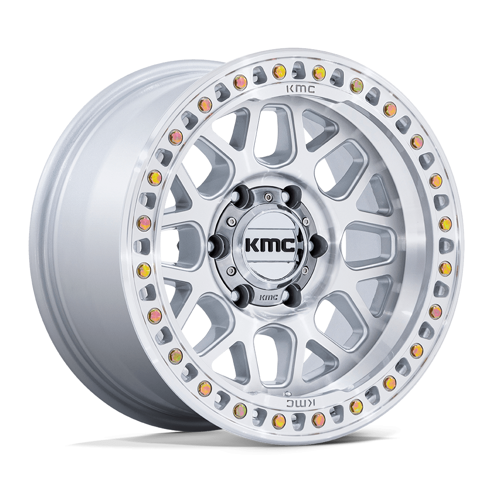 20x9 KMC Wheels KM549 GRS 5x127 18 offset 71.5 hub SILVER - KM54929050418