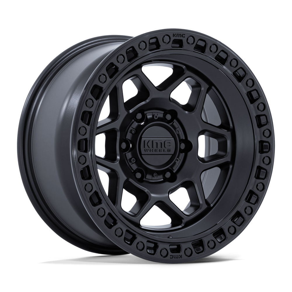 17x8.5 KMC Wheels KM553 TORX 6x114.3 25 offset 66.06 hub BLACK - KM553MB17856425
