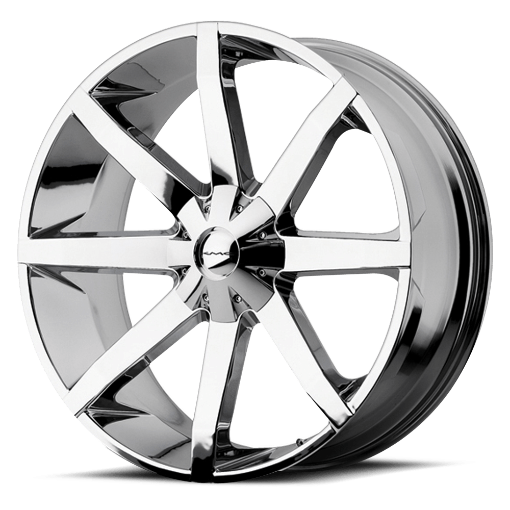 20x8.5 KMC Wheels KM651 SLIDE 5x127 38 offset 78.1 hub CHROME - KM65128550238
