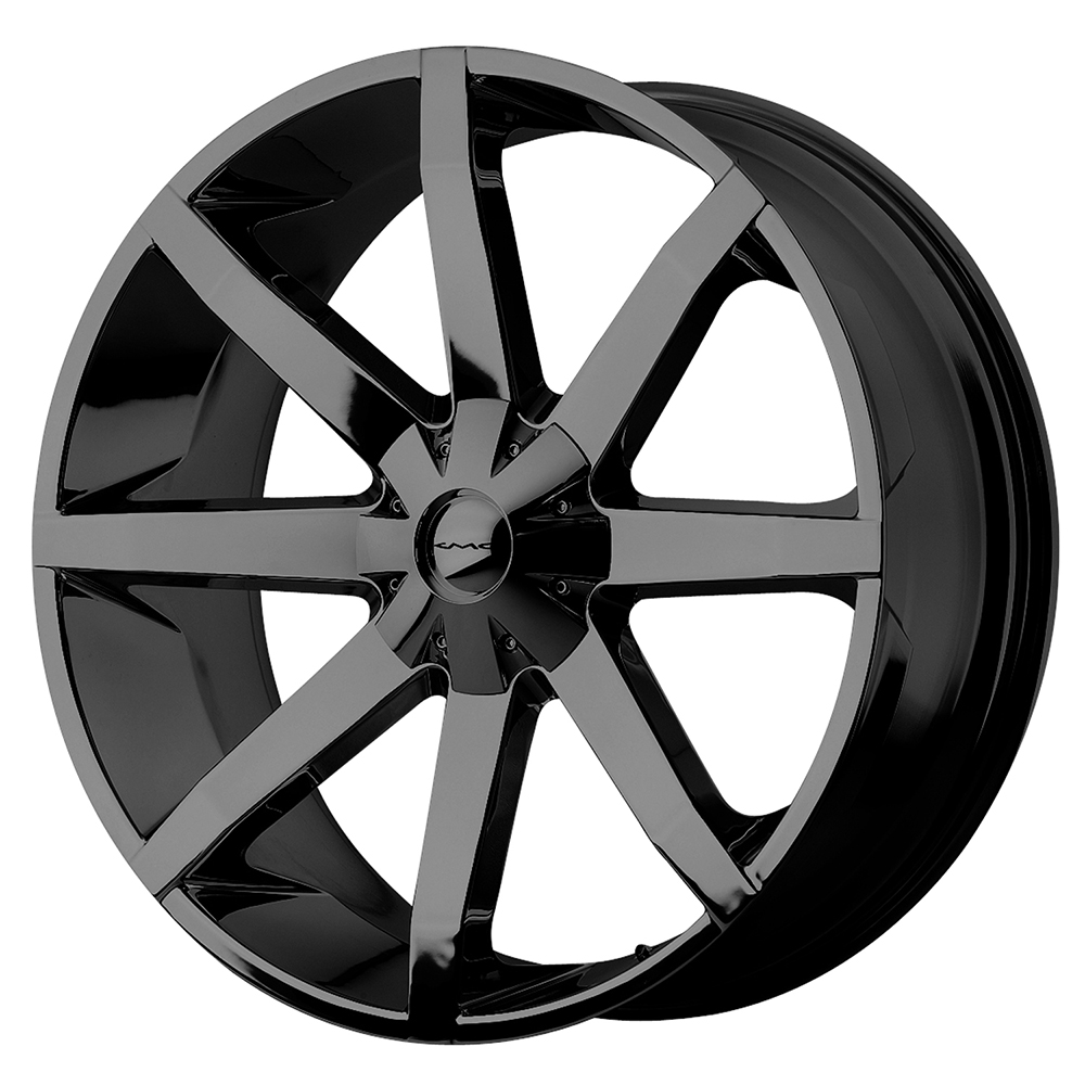 20x8.5 KMC Wheels KM651 SLIDE 6x127/6x132 38 offset 78.3 hub BLACK - KM65128592338