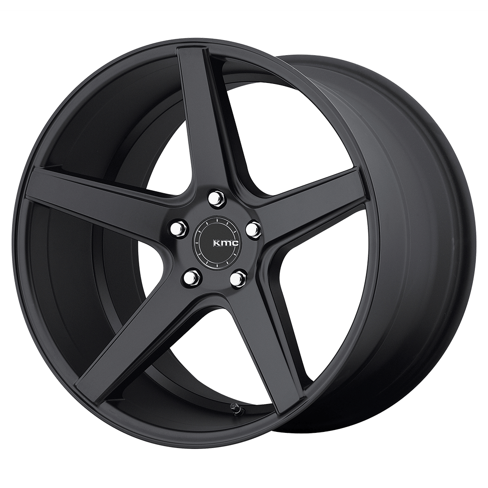 22x9 KMC Wheels KM685 DISTRICT 5x120 35 offset 74.1 hub BLACK - KM68522952735