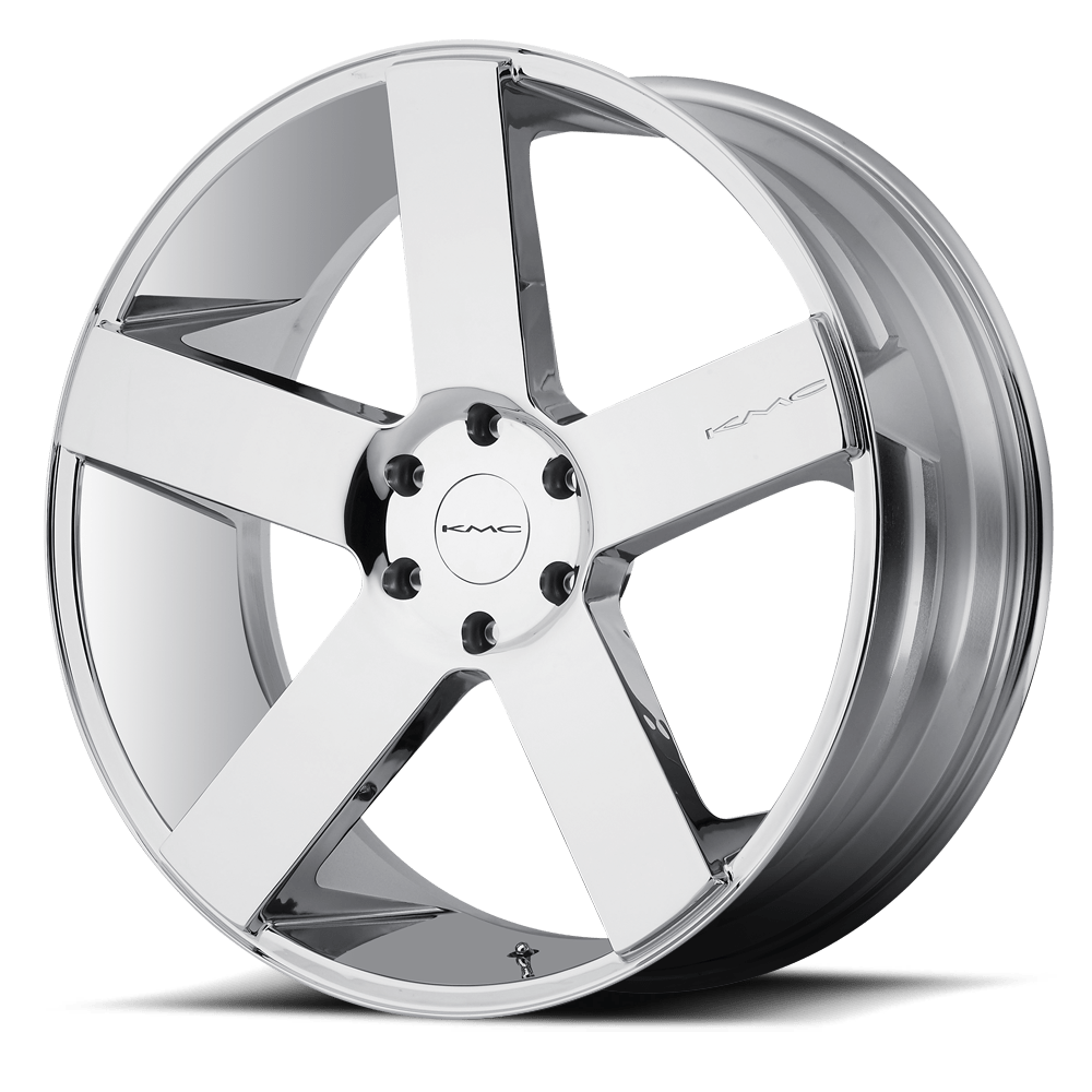 22x9 KMC Wheels KM690 MC 5 6x139.7 30 offset 106.1 hub CHROME - KM69022968230
