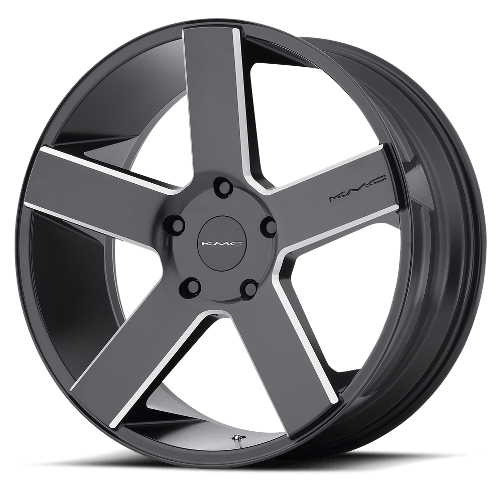 22x9 KMC Wheels KM690 MC 5 6x139.7 30 offset 106.1 hub BLACK - KM69022968930