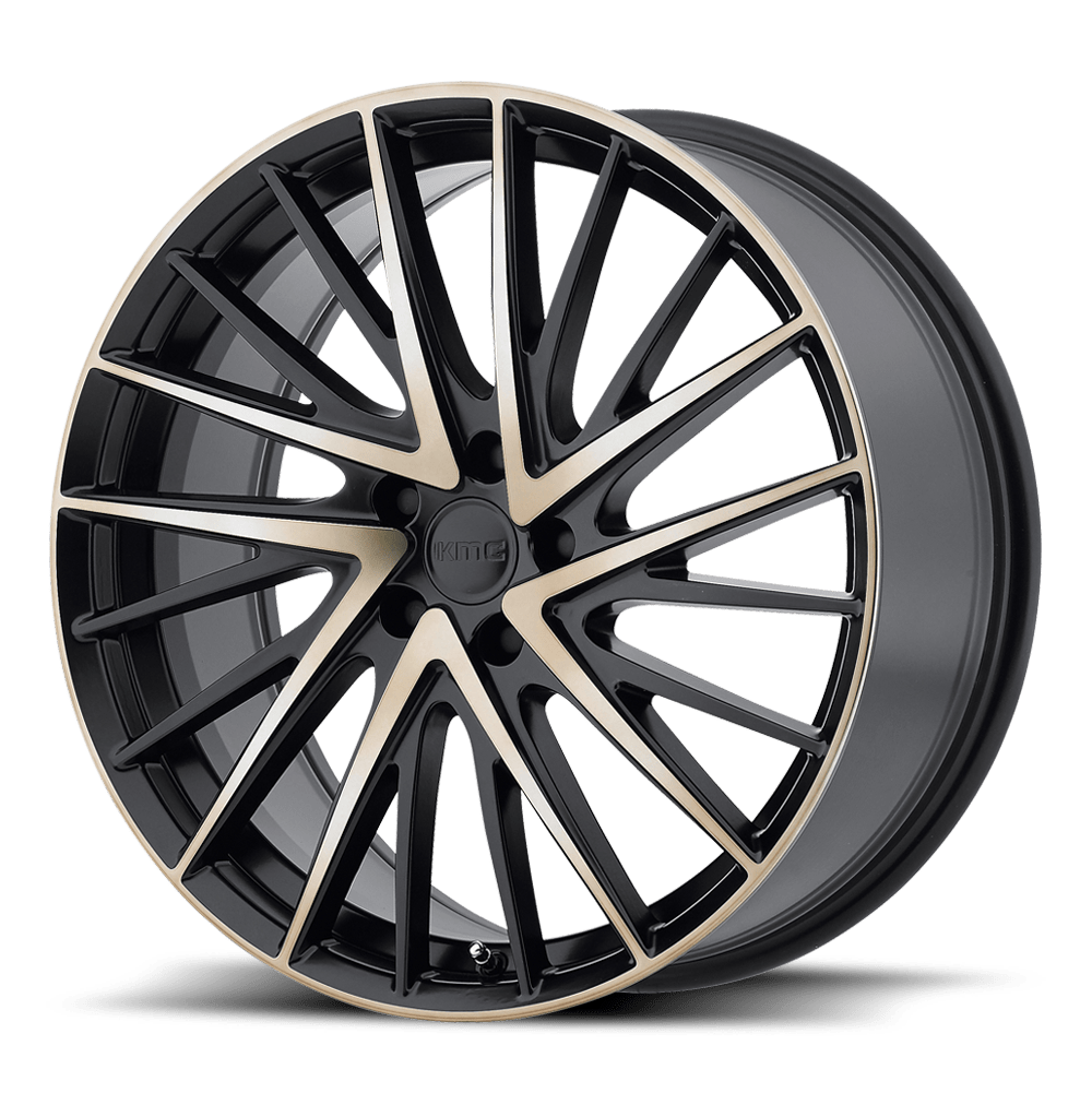 18x8 KMC Wheels KM697 NEWTON 5x112 35 offset 66.56 hub MACHINED - KM69788057935
