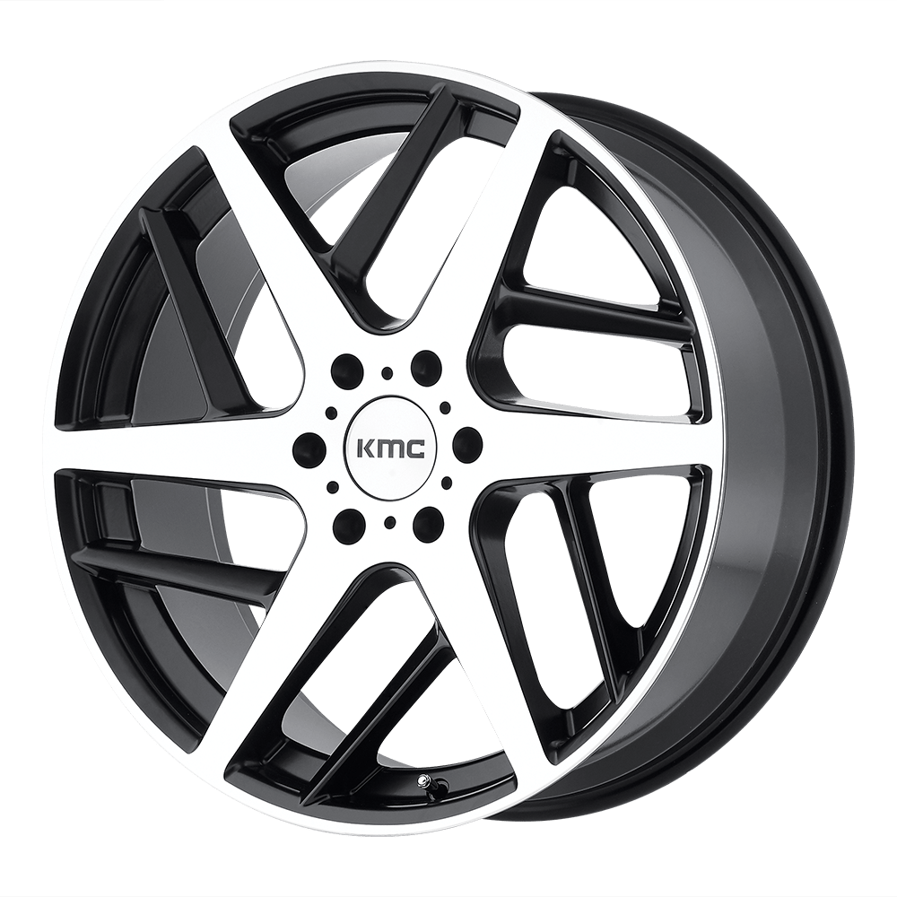 22x9 KMC Wheels KM699 TWO FACE 6x139.7 15 offset 106.1 hub MACHINED - KM69922968515