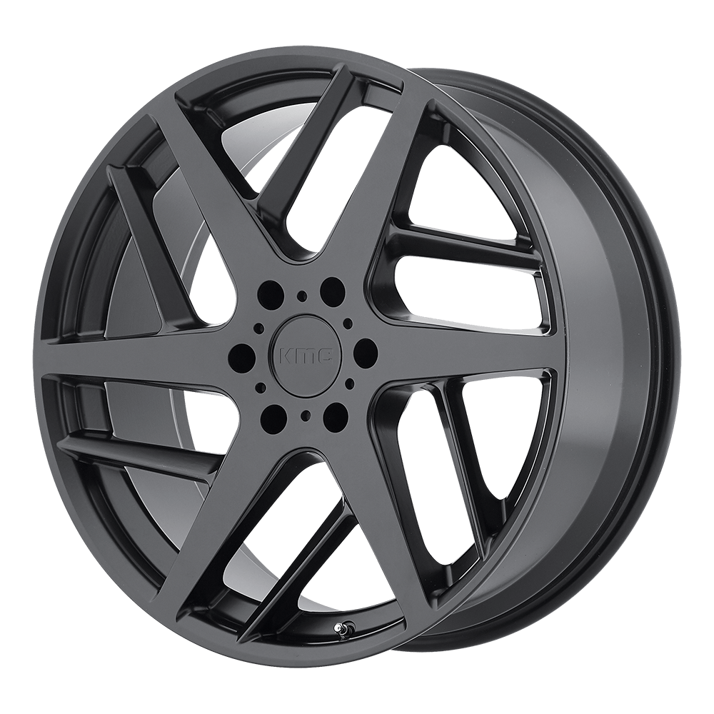 22x9 KMC Wheels KM699 TWO FACE 5x127 35 offset 72.56 hub BLACK - KM69922950735