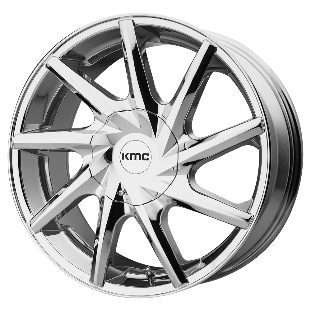 20x8.5 KMC Wheels KM705 BURST 6x132 35 offset 78.1 hub CHROME - KM70528572235