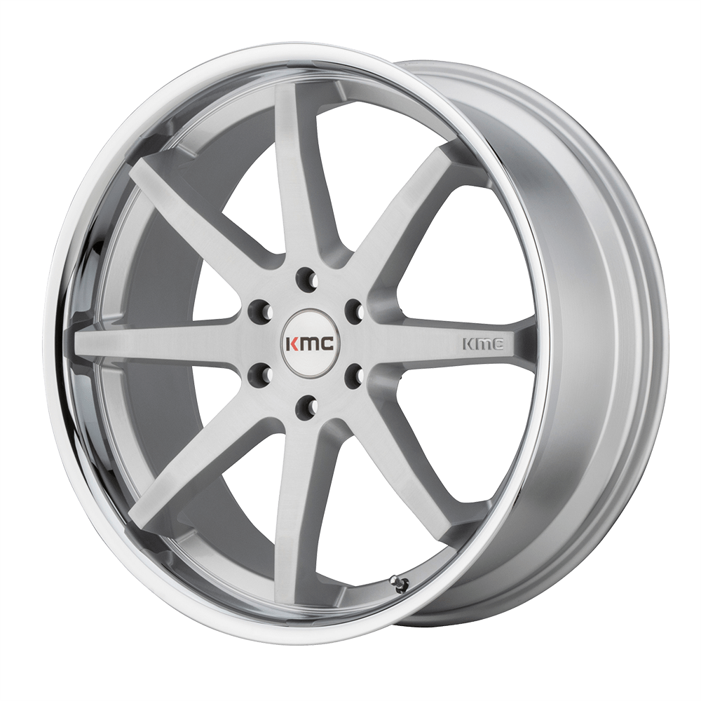 20x9 KMC Wheels KM715 REVERB 5x127 30 offset 71.5 hub SILVER - KM71529050430