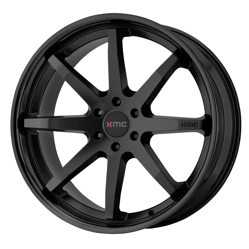 20x9 KMC Wheels KM715 REVERB 5x114.3 30 offset 72.56 hub BLACK - KM71529012730