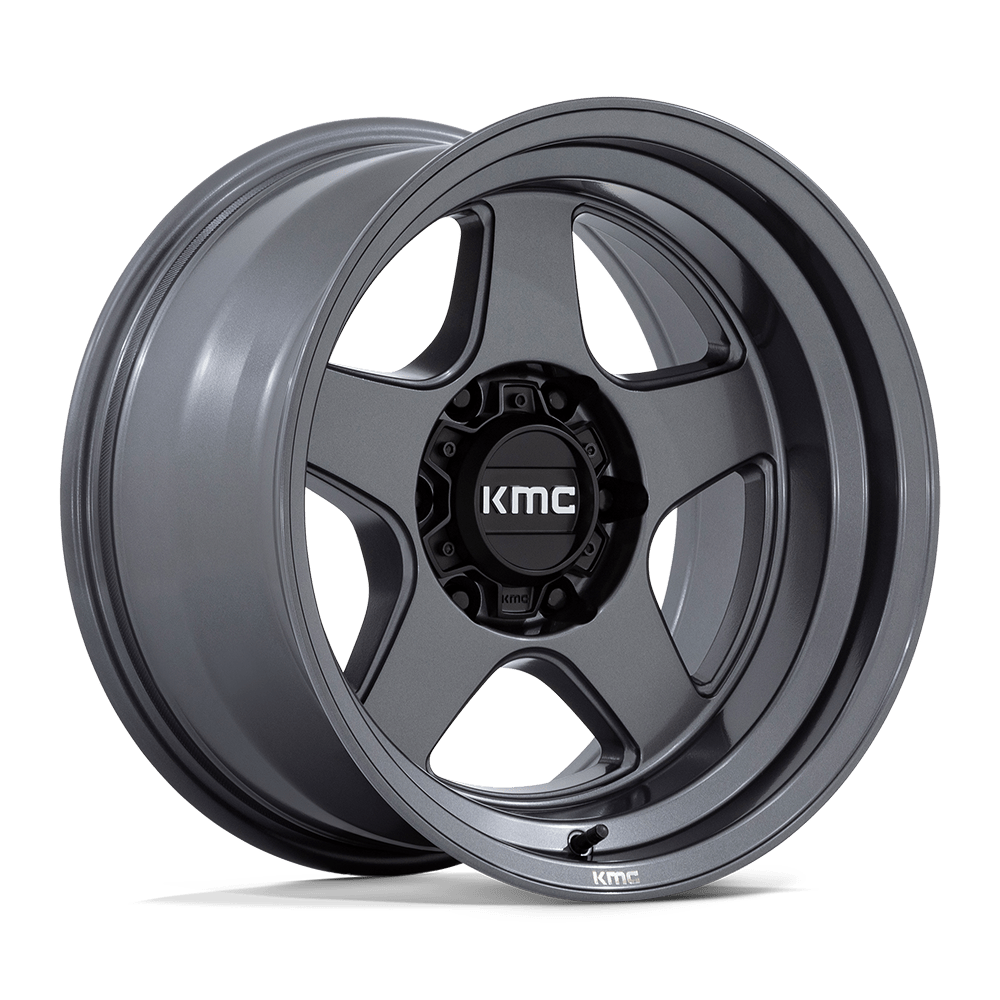 17x8.5 KMC Wheels KM728 LOBO 5x127 -10 offset 71.5 hub GRAY - KM728AX17855010N