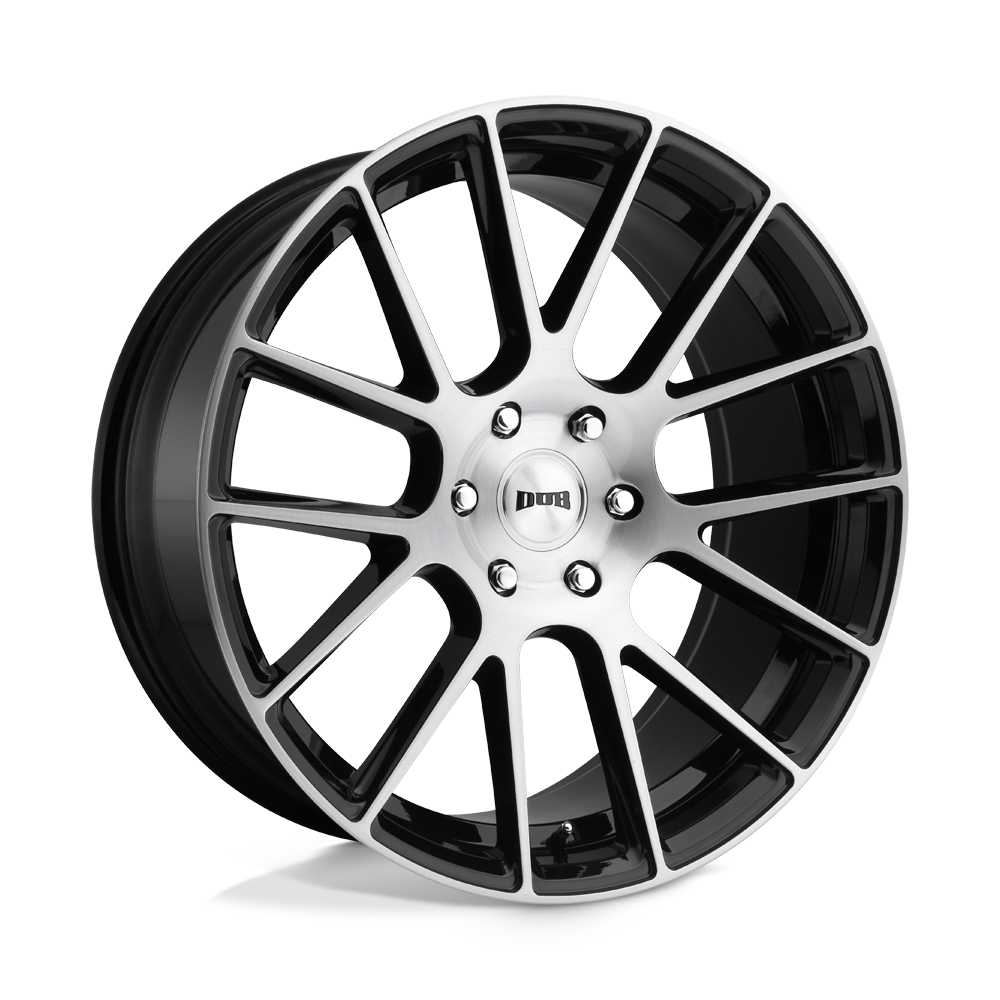 22x9.5 DUB Wheels S206 LUXE 6x139.7 30 offset 78.1 hub BLACK - S206229577+30