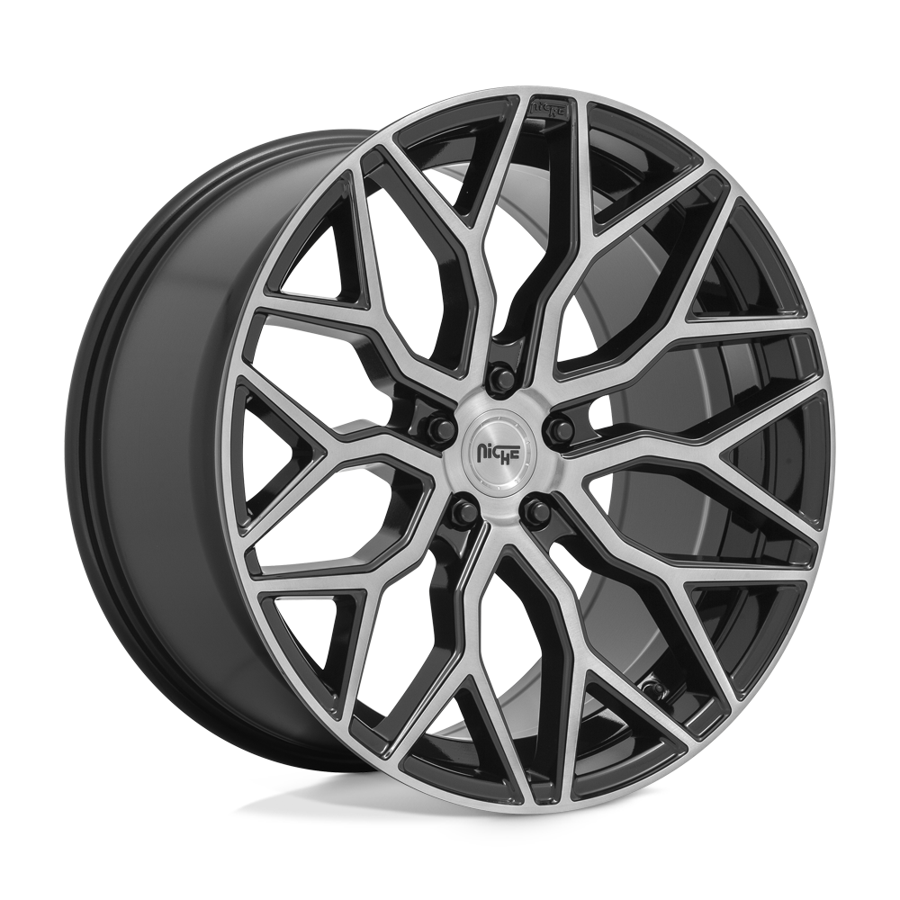 19x9.5 Niche Wheels M262 MAZZANTI 5x120 35 offset 72.56 hub BLACK - M262199521+35