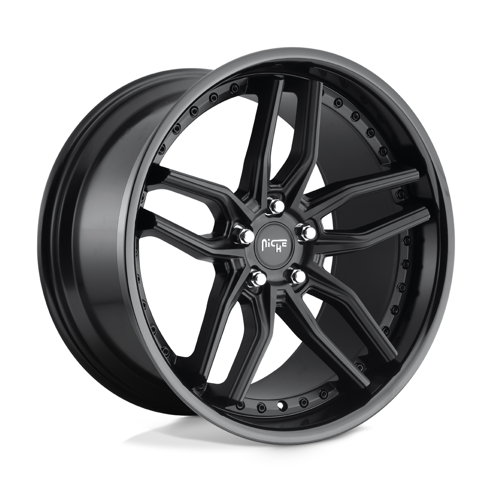 20x9 Niche Wheels M194 METHOS 5x112 38 offset 66.56 hub BLACK - M194209043+38