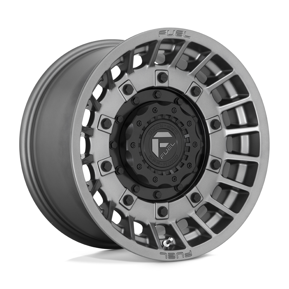 17x9 Fuel Offroad Wheels D726 MILITIA 5x114.3/5x127 -12 offset 78.1 hub GRAY - D72617902645