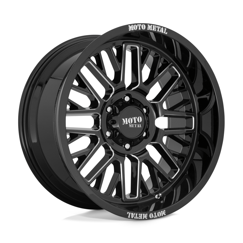 20x9 Moto Metal Offroad Wheels MO802 WARLOCK 5x139.7 0 offset 78.1 hub BLACK - MO80229085300