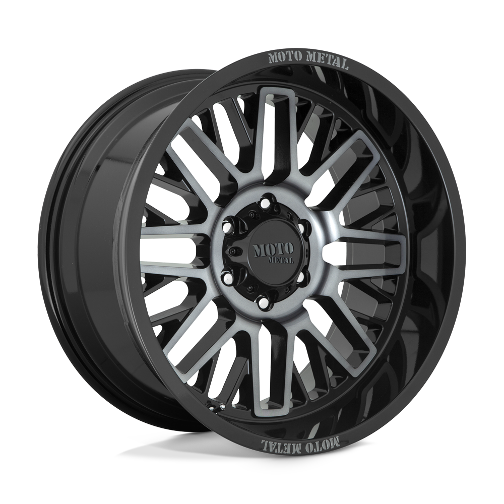 20x10 Moto Metal Offroad Wheels MO802 WARLOCK 6x139.7 -18 offset 106.1 hub BLACK - MO80221068418N