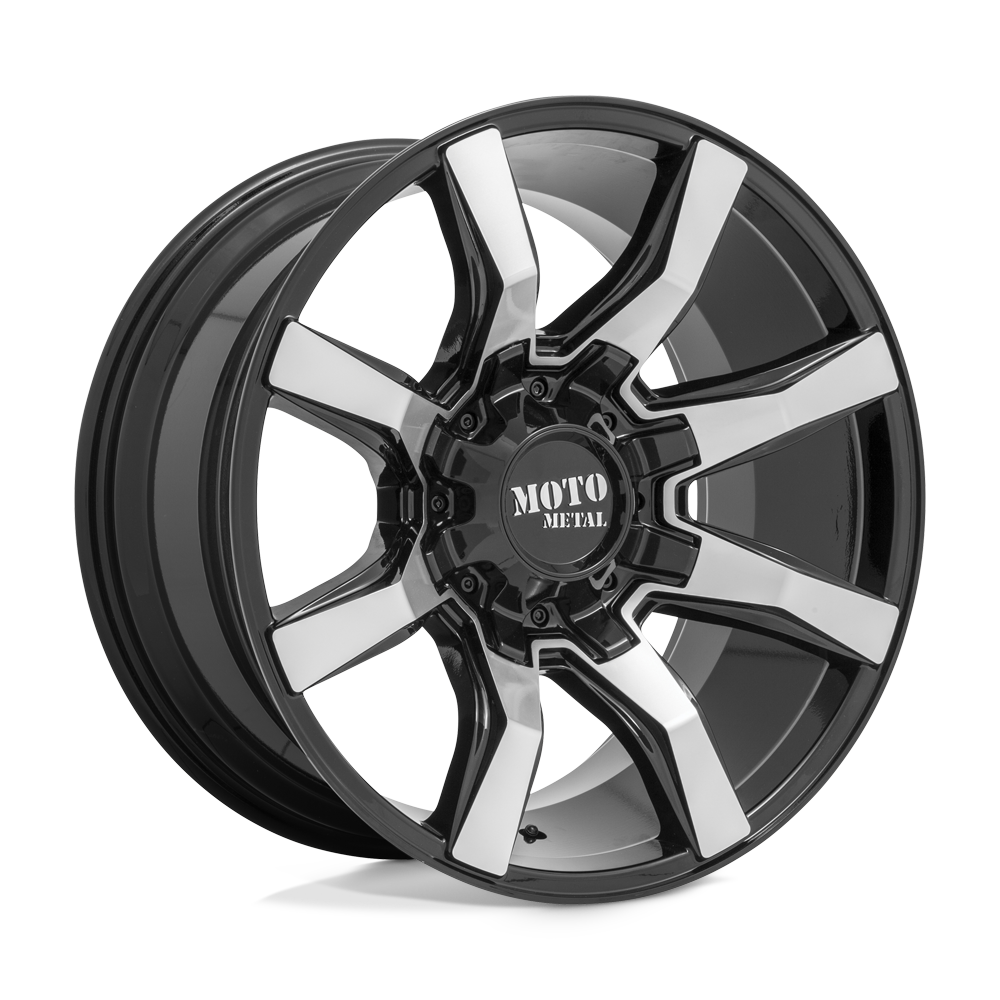 22x10 Moto Metal Offroad Wheels MO804 SPIDER 6x135/6x139.7 -18 offset 106.1 hub BLACK - MO80422067518N