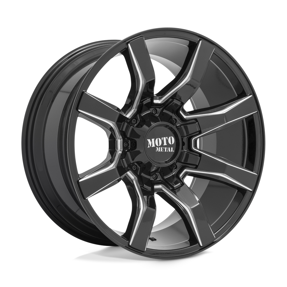 20x9 Moto Metal Offroad Wheels MO804 SPIDER 6x120/6x139.7 0 offset 78.1 hub BLACK - MO80429078900