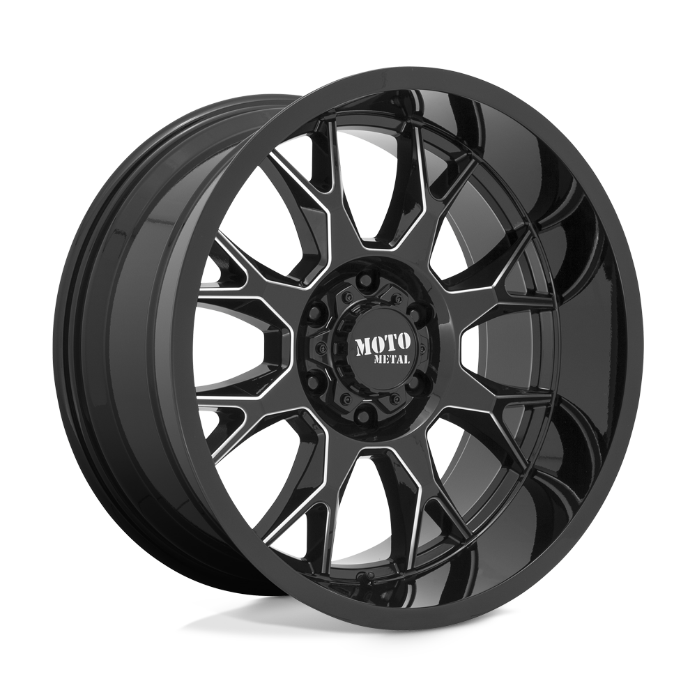 20x9 Moto Metal Offroad Wheels MO806 5x139.7 0 offset 78.1 hub BLACK - MO80629085300