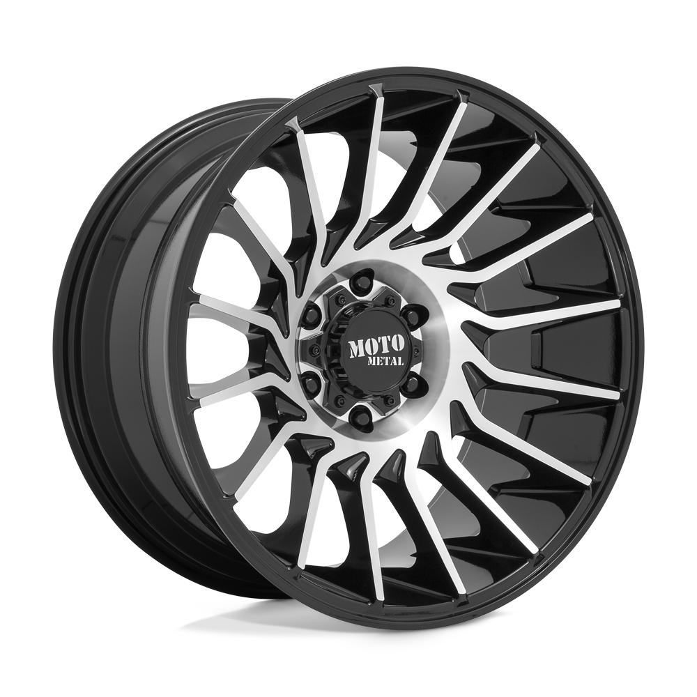 22x12 Moto Metal Offroad Wheels MO807 8x170 -44 offset 125.1 hub BLACK - MO80722287544N