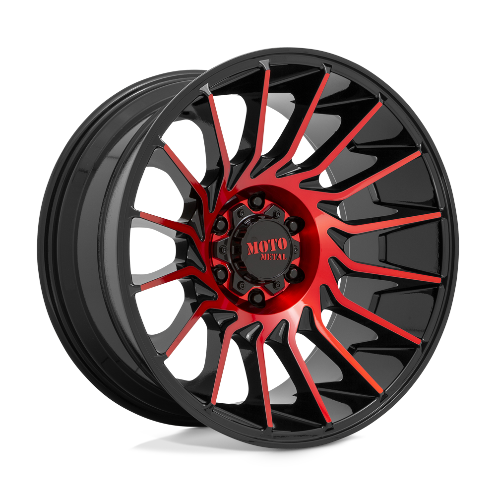 20x10 Moto Metal Offroad Wheels MO807 8x170 -18 offset 125.1 hub BLACK - MO80721087918N