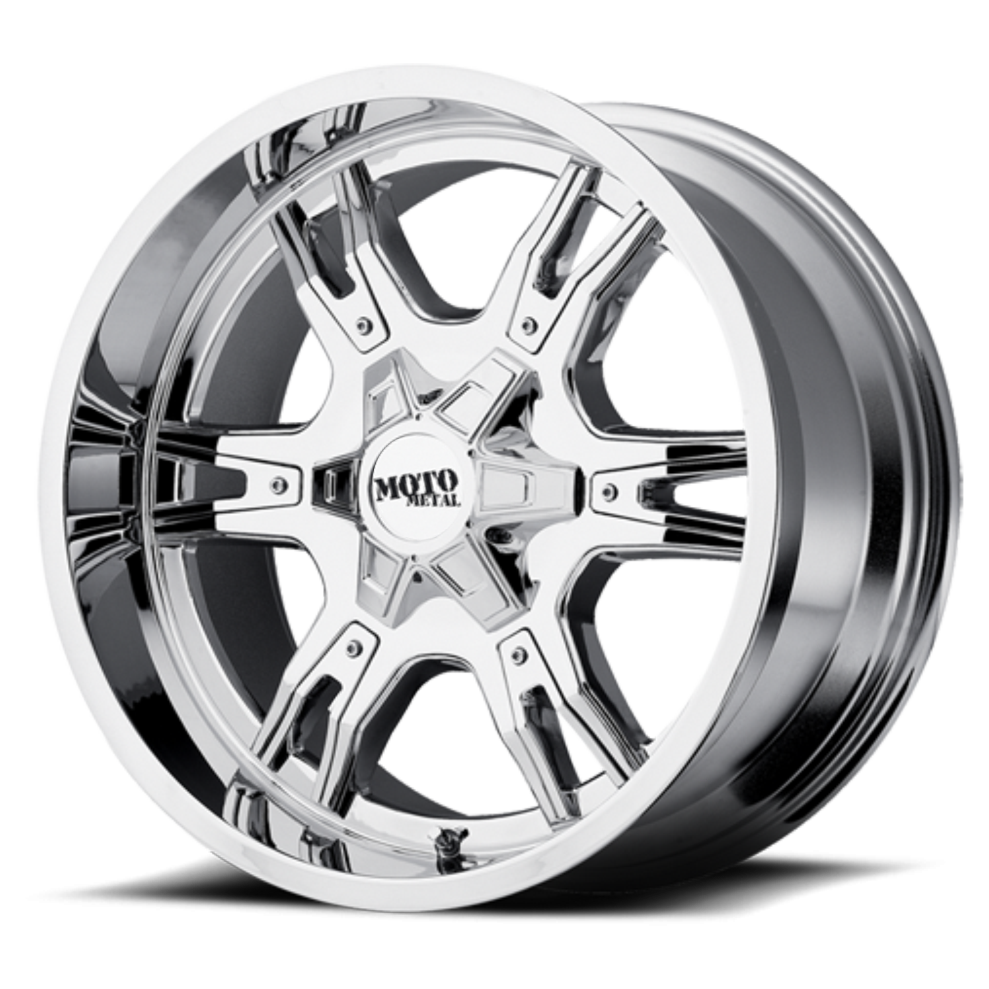 18x9 Moto Metal Offroad Wheels MO969 5x114.3 0 offset 74.1 hub CHROME - MO96989012800